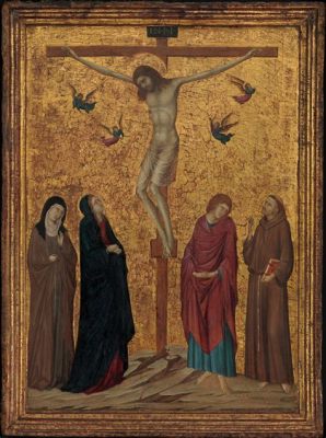 The Crucifixion by Duccio: A Symphony of Emotion and Exquisite Detail!