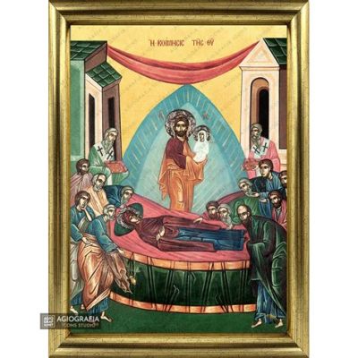  The Dormition of the Virgin บนแผ่นทองคำ:  ความสงัดอันศักดิ์สิทธิ์และสีสันที่รุ่งโรจน์