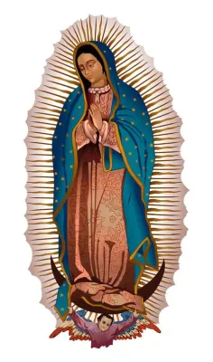  The Virgin of Guadalupe:  A Vision in Indigo and Gold